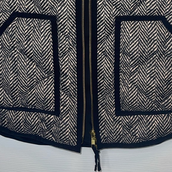 J. Crew Black and White Herringbone Vest - Picture 3 of 9